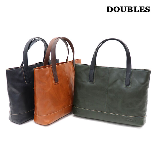 DOUBLES ダブルス レザートートバッグ 手揉み牛革×ヌメ牛革 ANX-1426