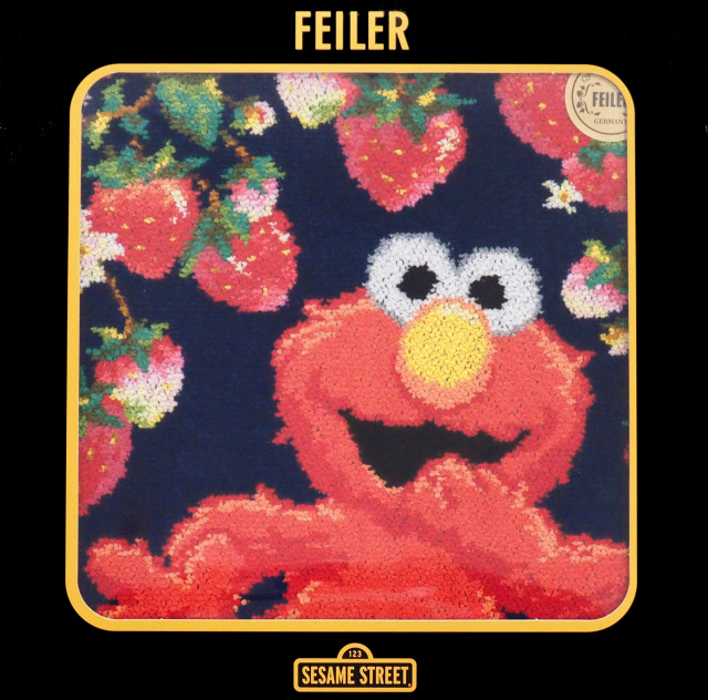 フェイラー セサミストリート エルモ ストロベリーフィールド ハンカチ