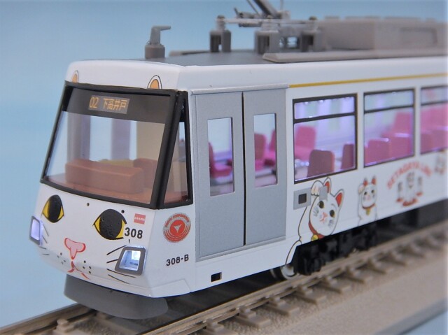 鉄道模型】1/80 16.5mmゲージ 東急電鉄300系 幸福の招き猫電車 鉄道