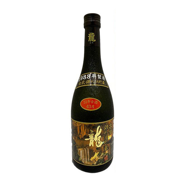 泡盛 龍 1988年製造 鍾乳洞 貯蔵酒 令和元年 43度 720ml 金武