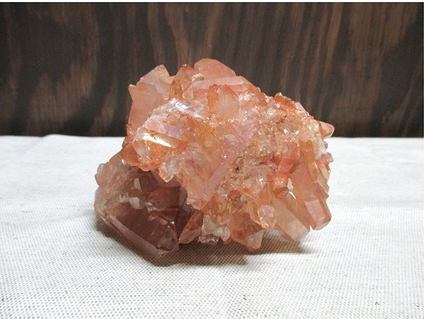 タンジェリーナクォーツ 水晶 クラスター 原石 ブラジル産 【鬮石