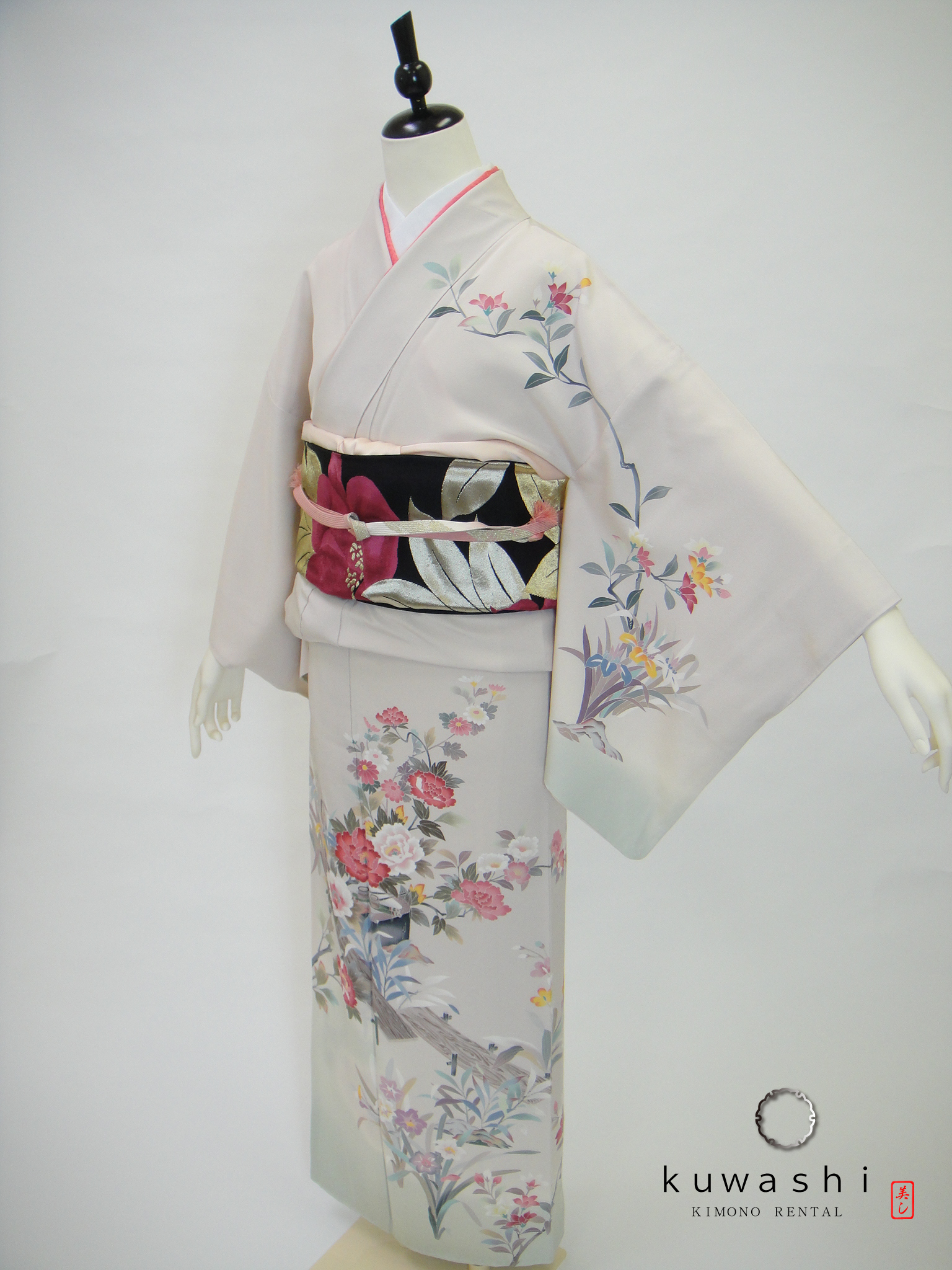 正絹振袖 袋帯 長襦袢 小物セット 18ー4 正絹振袖 袋帯 長襦袢 小物