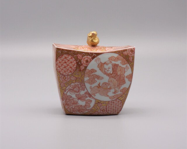 九谷香炉アンティーク林伊平1客 256