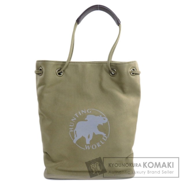 ハンティングワールド トートバッグ キャンバス