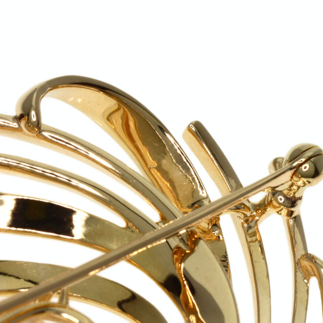 MIKIMOTO ミキモト パール 真珠 ブローチ K14イエローゴールド