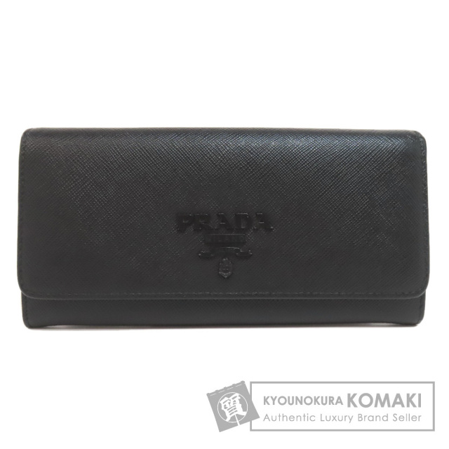プラダ 長財布 サフィアーノレザー 黒 最高 PRADA プラダ 長財布