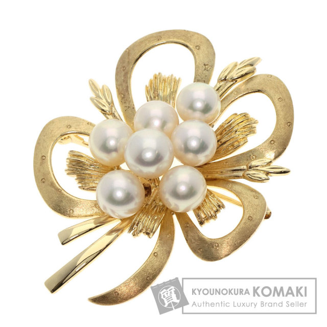 販売 K14パールブローチ MIKIMOTO K14パールブローチ ミキモト K14