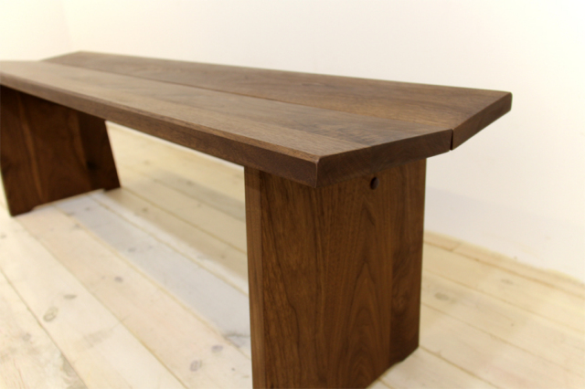 サイズオーダー可能】凛／RIN ベンチ（ウォールナット・ウォルナット）