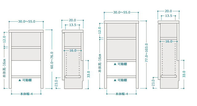 セミオーダーカウンター下収納LASCO（ラスコ） Sスッキリ配線