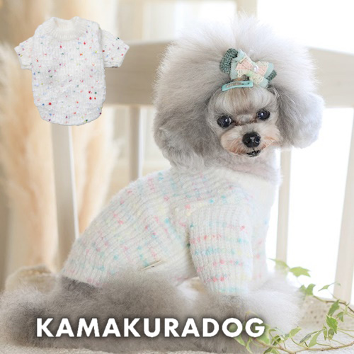 ミックスカラーニット 可愛い小型犬の洋服通販 鎌倉ドッグ