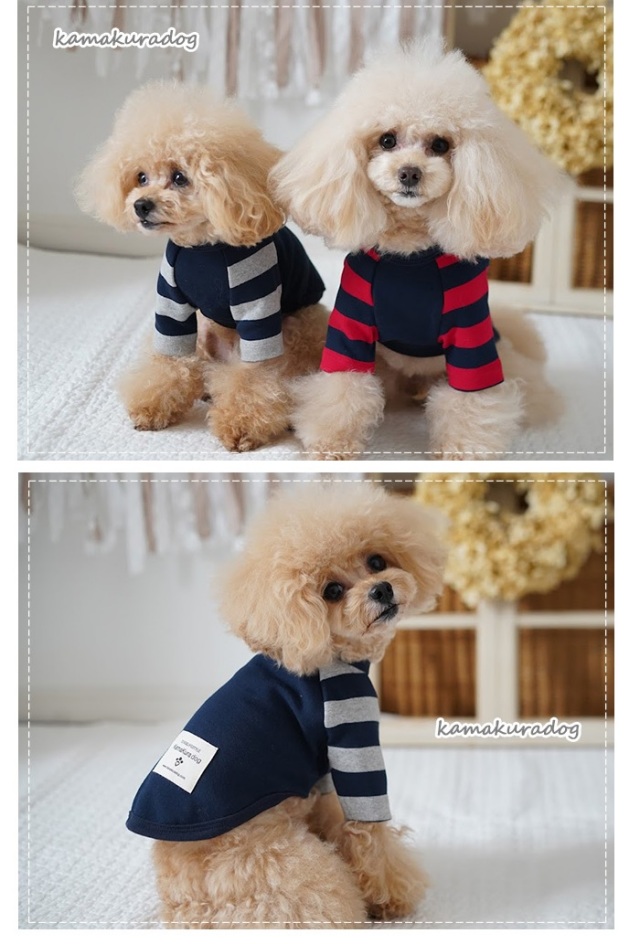 犬服ハンドメイド・ラグランTシャツ