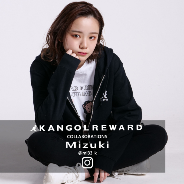 Mizuki×KANGOL REWARDコラボ ZIPパーカー