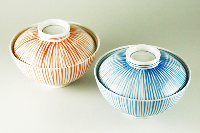 ペアギフト】外十草（青）丸京平（大）／外十草（赤）丸京平（大） 箱入