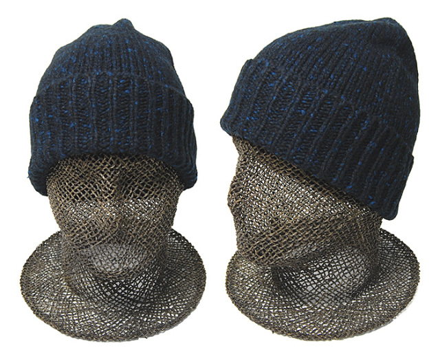 新品 Johnstons of Elgin ビーニー ネイビー 新品 Johnstons of Elgin