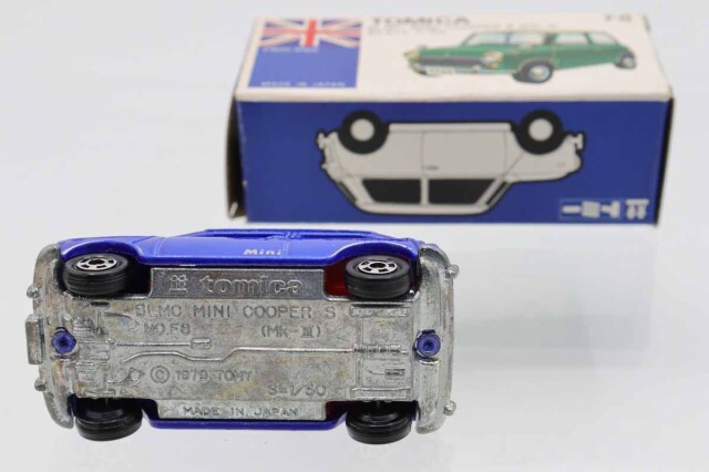 TOMICA トミカ ミニクーパー 青/白 輸出カラー 箱付き TOMICA トミカ