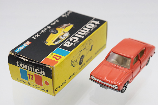 ミニカーショップ ケンボックス トミカ 黒箱☆17☆日産チェリー X-1(橙