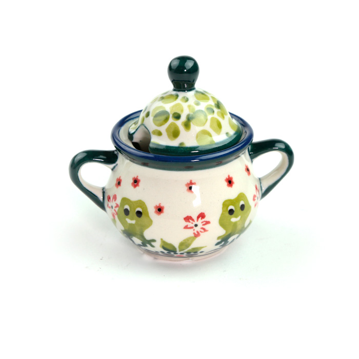 シュガーポット・ポーリッシュポタリー(ポーランド食器)