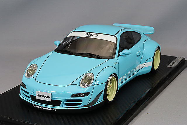 イグニッションモデル 1/18 RWB 993 パープルメタリック/WORKマイ