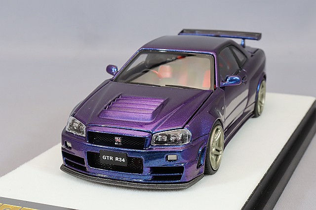 アイドロン 1/43 ニスモ R34 GT-R Z-tune シルバー ,再生産,