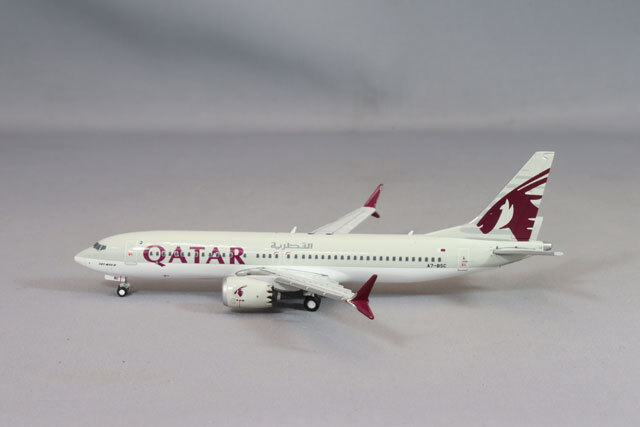 ジェミニジェッツ 1/400 ボーイング 737 MAX 8 カタール航空 A7-BSC