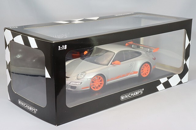 ミニチャンプス 1/18 ポルシェ 911 GT3 RS 2007 シルバー