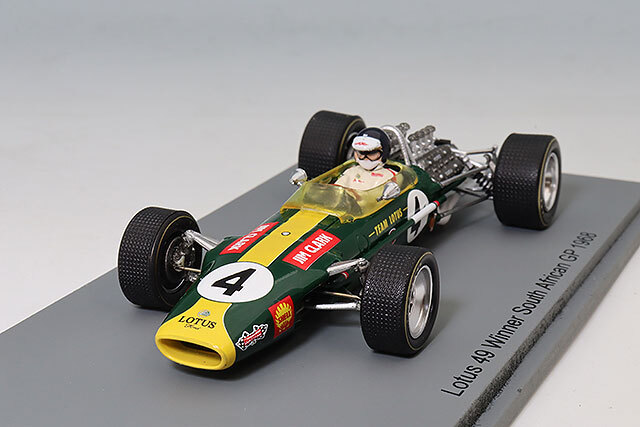 スパーク 1/43 ロータス 49 F1 1968 南アフリカGP ウィナー #4 J.クラーク