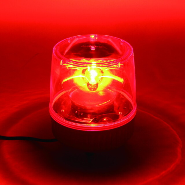 三ツ星貿易 LED回転灯 赤色 HP100 100V 工事資材コム｜大型回転灯100V