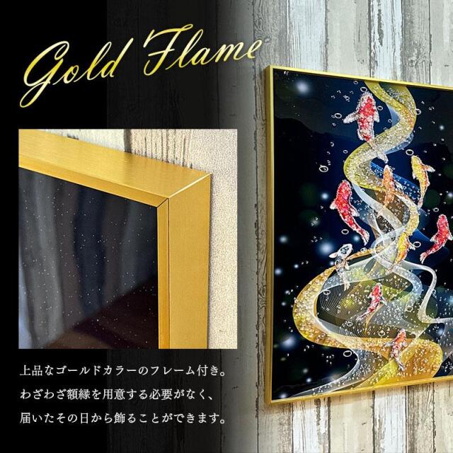 P. Preux 冬の風景 油彩画 金色フレーム付き P. Preux 冬の風景 油彩