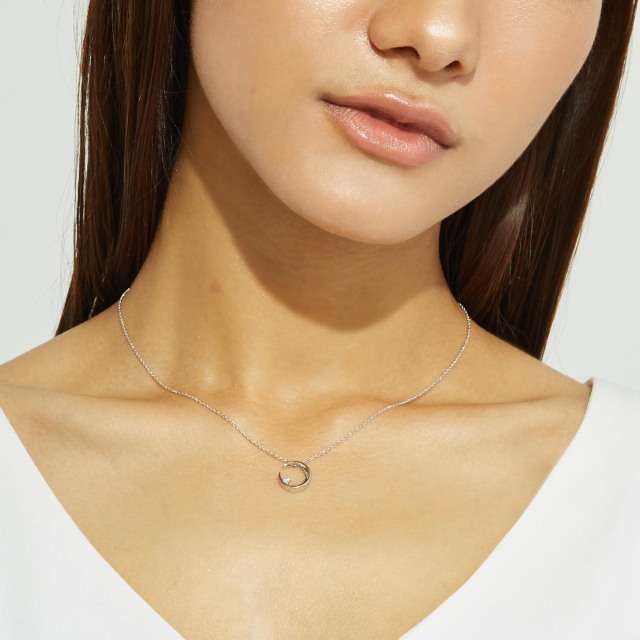 ネックレス レディース シルバー925 sv925 銀 ルナ p5802-w