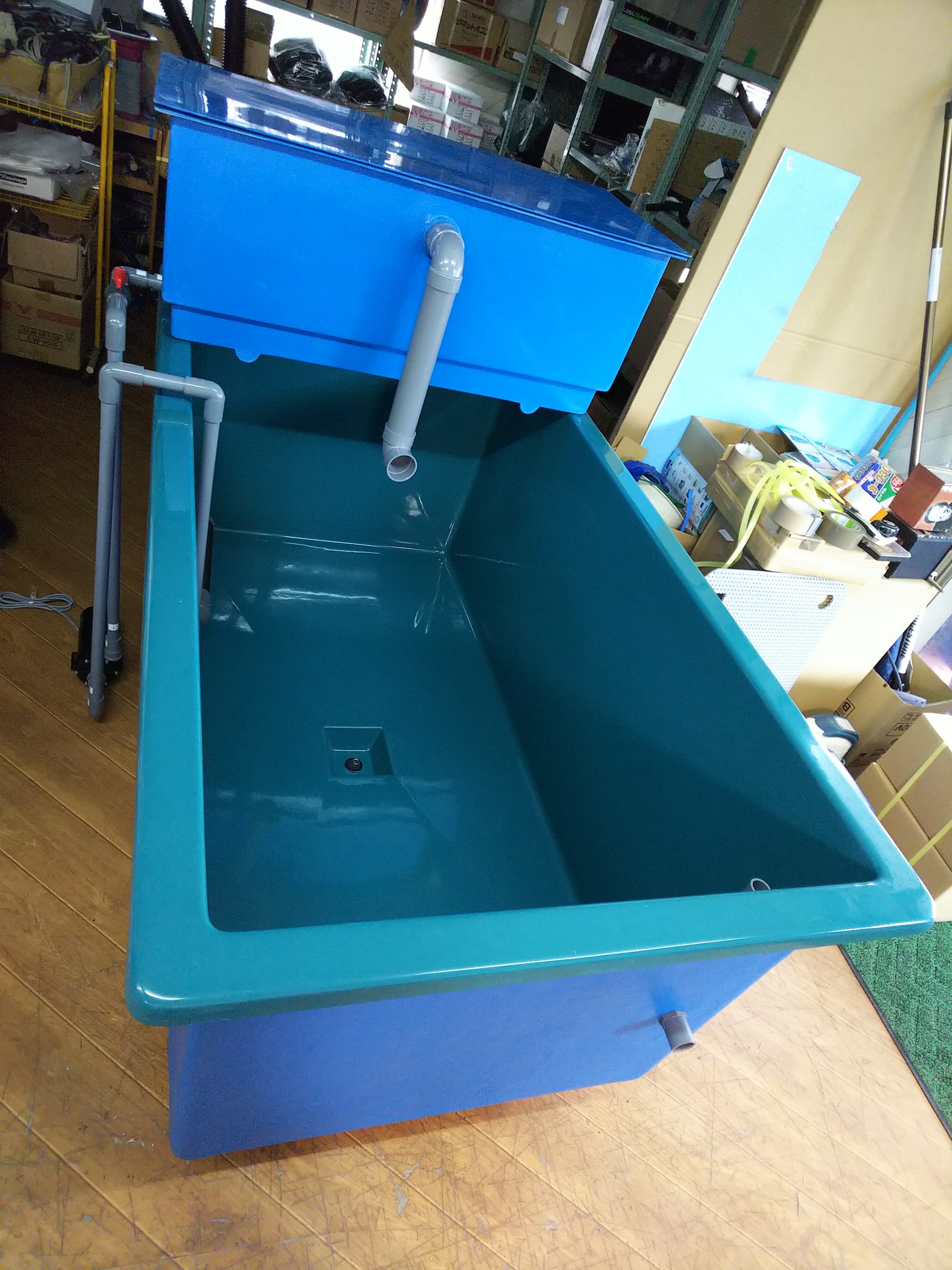 消費税込】FRP水槽 フルセット(本体・専用濾過槽) 外部ポンプ式 SF