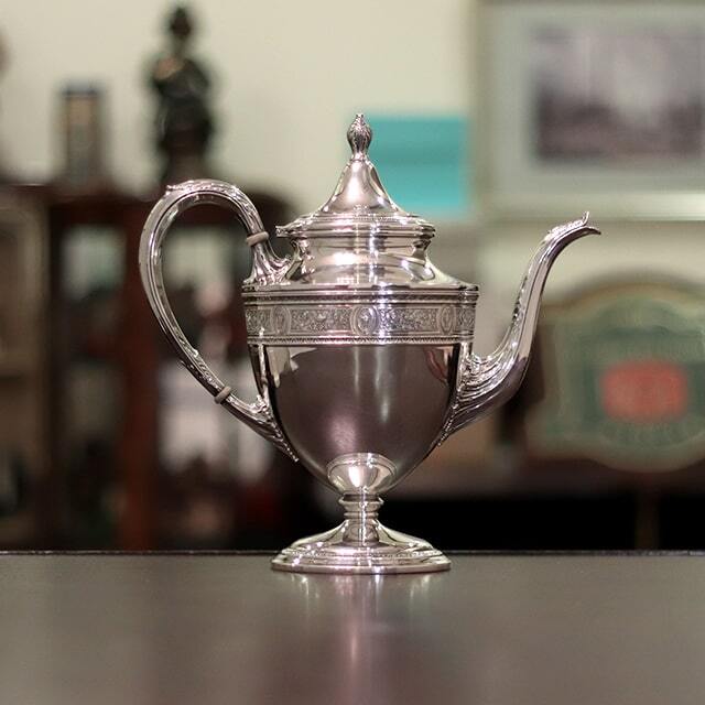 アンティーク スターリングシルバー ジョージア スリーピース ティー