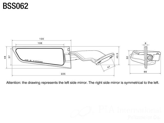 rizoma/リゾマ ミラー「ステルス/STEALTH」 Kawasaki ニンジャ ZX-4R/R