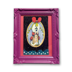 劇団 イヌカレー 2shiroinu アート作品 ゴールドフレーム 原画 劇団