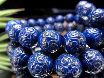 ☆チベット密教法具☆マニ車モチーフ☆品質抜群！高貴で美しい瑠璃色