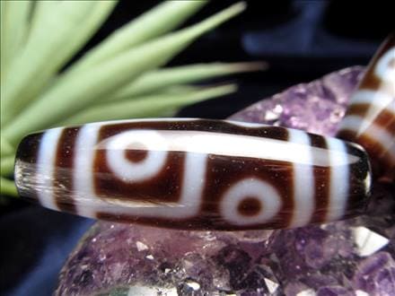 ◇A至純天珠◇六眼天珠(ろくがんてんじゅ)◇サイズ：約37mm◇