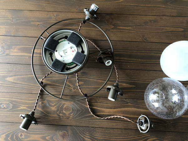 オレリア5 ORELIA5 5灯ガラスペンダントライト LT-3531 【INTERFORM