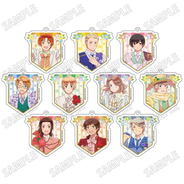 ヘタリア World☆Stars 描き下ろしアクリルキーホルダーコレクション