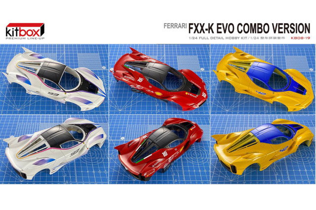 Kitbox x PZY Model 1/24キット KB08-19 Ferrari FXX K Evo ミニカー