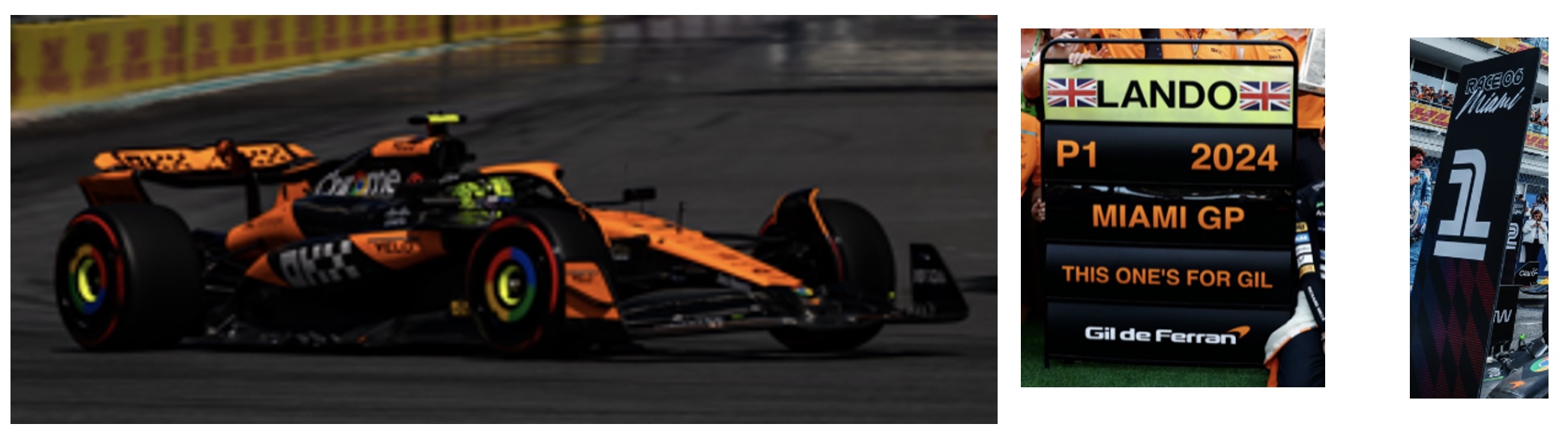 まるく1/18 マクラーレン MCL38 マイアミGP 初優勝 L.ノリス スパーク