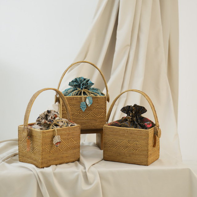 茶籠ちゃかご (PNC169) Rosily(ロージリー) バリ島 アタバスケット