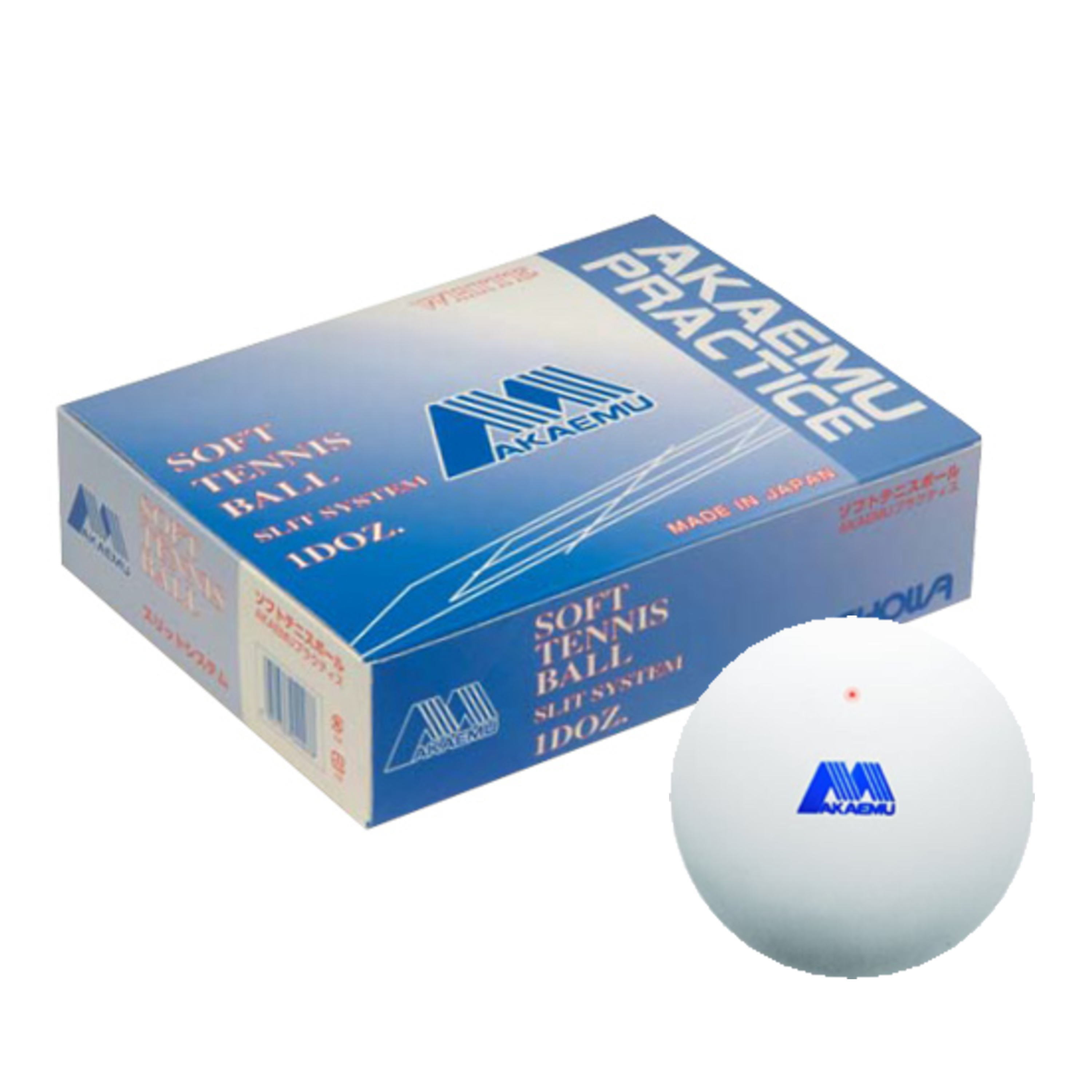 アカエム ソフトテニスボール練習球 アカエムプラクティス 1ダース（箱