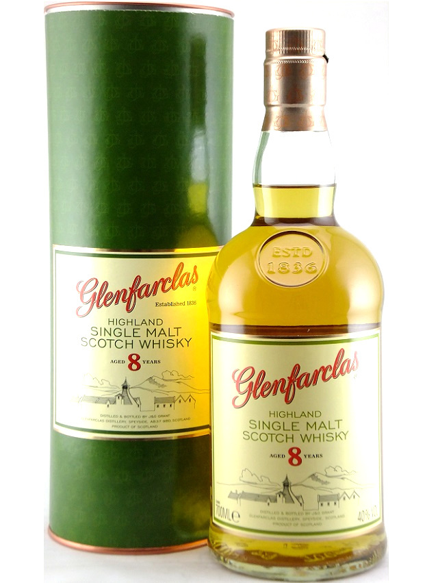 オールドボトル グレンファークラス 8年スコッチウィスキー 750ml 40％