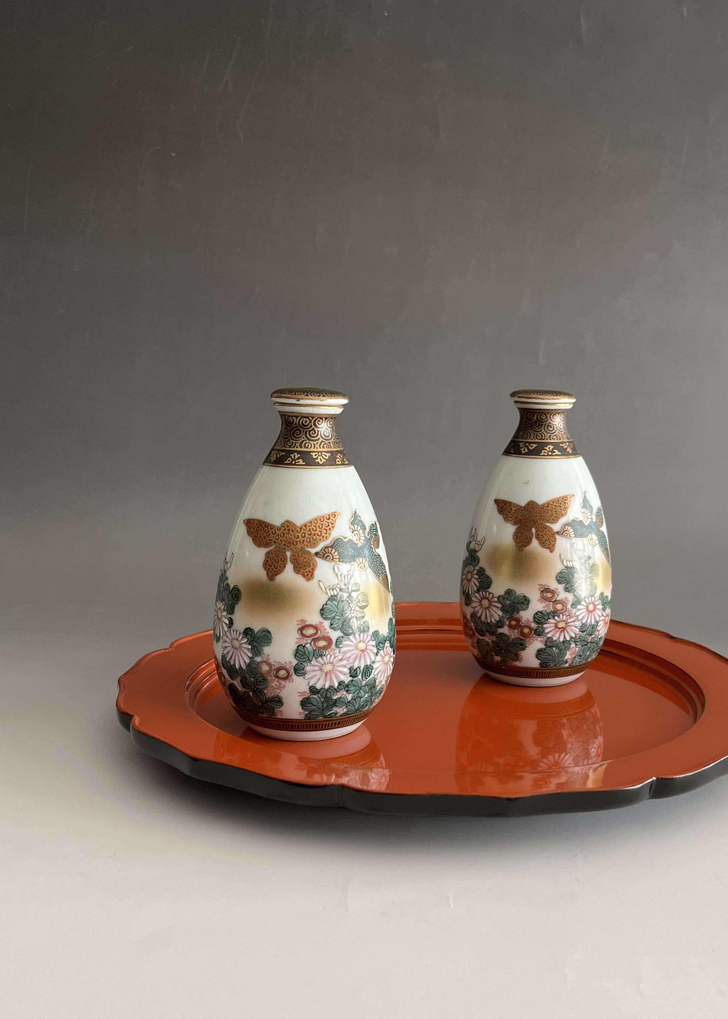 珉平焼 面取 盃 ぐい呑み 酒器 No.3 古道具 アンティーク 珉平