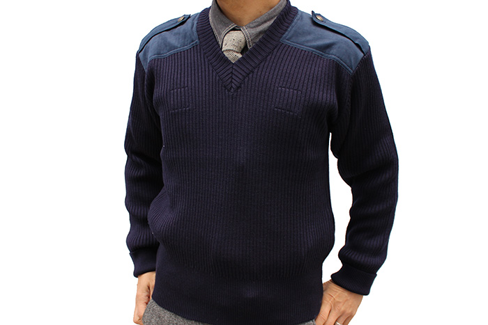 海上自衛隊・簡易セーター(Vネック)幹部・海曹用【※海上自衛官のみ販売※】