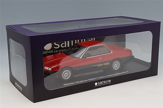 予約品】 京商 samurai 1/18 日産 スカイライン 2000 ターボ RS-X レッド
