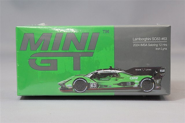 TSM ミニGT 1/64 ランボルギーニ SC63 2024 IMSA セブリング12H #63 M