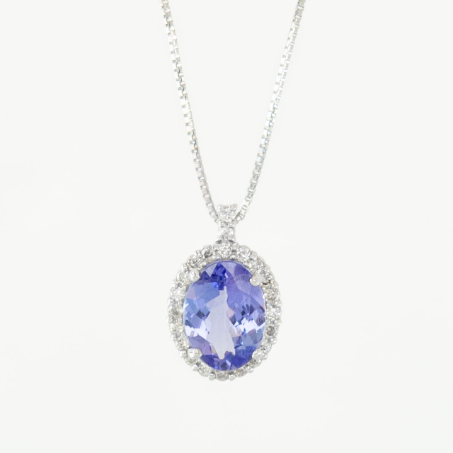 ブローチ、ペンダントトップ、ネックレス11点セット売り タンザナイト