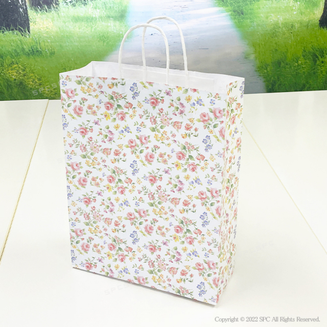 手提げ紙袋 花柄（ロマネスク）2才 【32×11.5×H41cm】｜通販ギフト生活.JP
