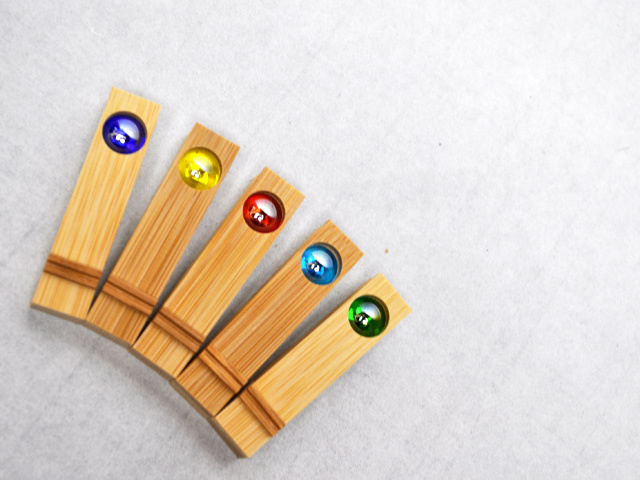 箸置き ビー玉（5個入り）【メール便可】/箸枕/箸休め/テーブル小物