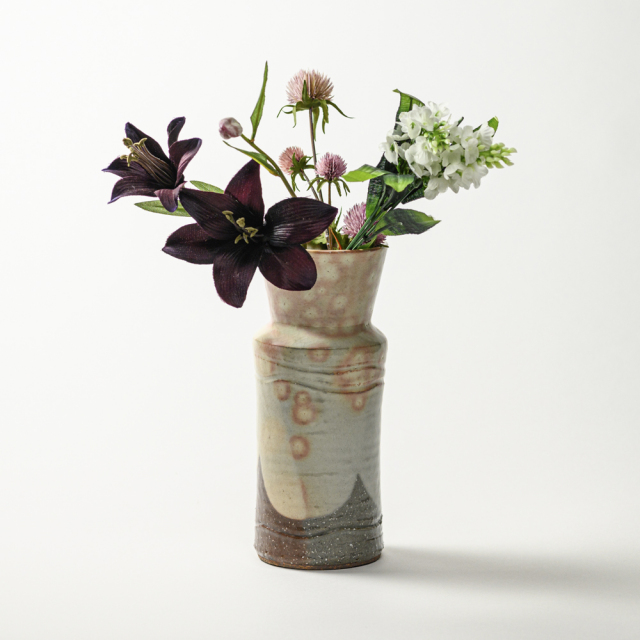 萩焼(伝統的工芸品)花入御本手砧